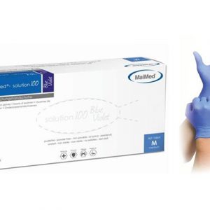 Maimed solution 100 midsche nitril handschoenen blauw
